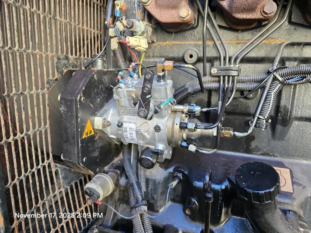 Generator engine fuel system work