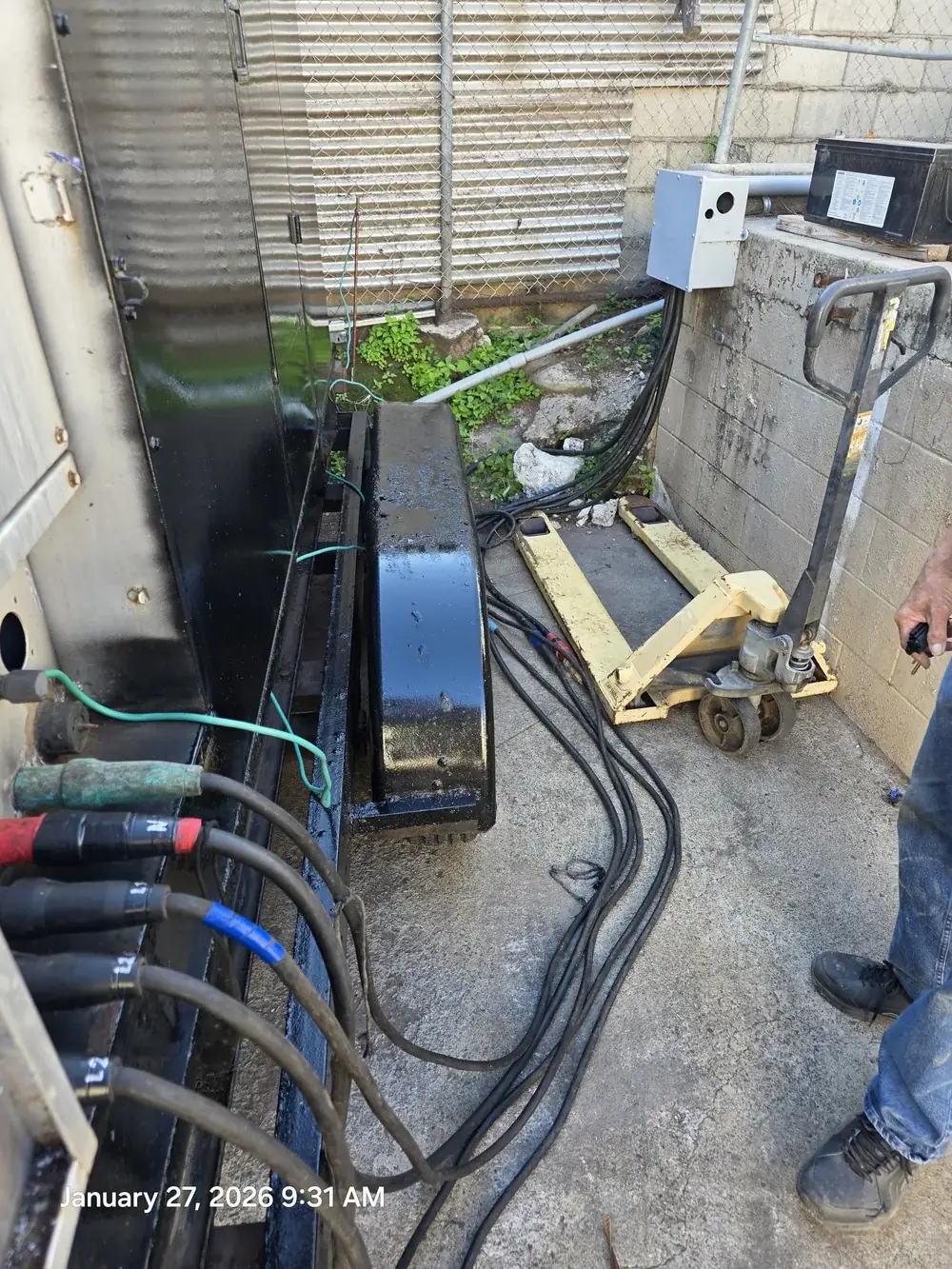 Generator cabling installation